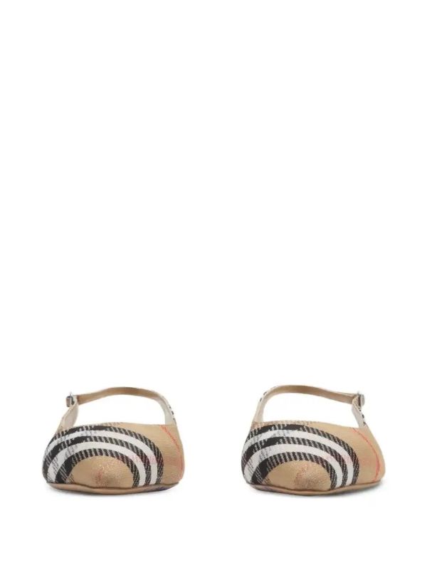 Burberry Check Birdie Ballet Flats | Browns Ballerina Shoes