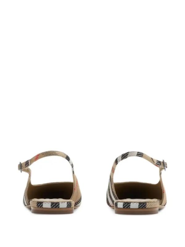 Burberry Check Birdie Ballet Flats | Browns Ballerina Shoes