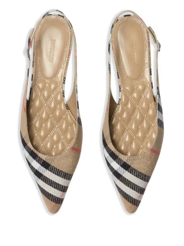 Burberry Check Birdie Ballet Flats | Browns Ballerina Shoes