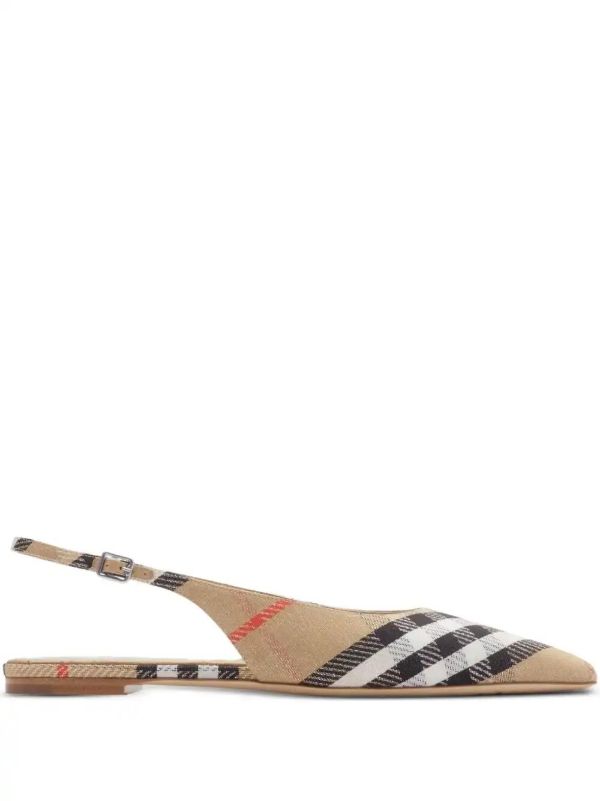 Burberry Check Birdie ballet flats | Browns Ballerina Shoes