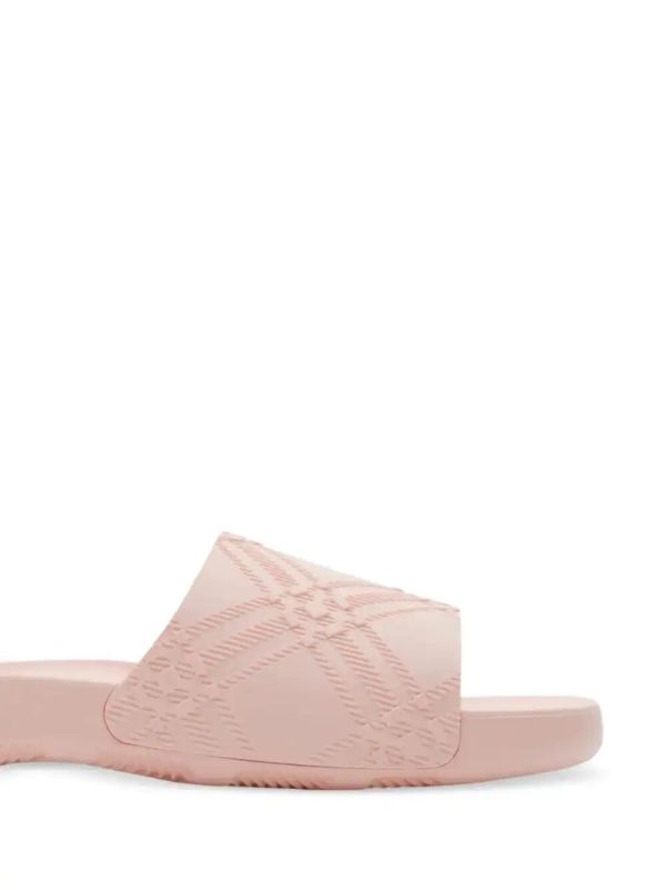 Burberry Check-Embossed Slides | Browns Flip Flops & Slides