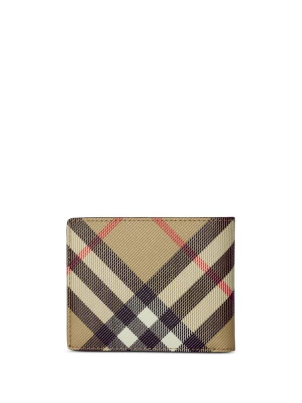 Burberry Check-print Bi-fold Wallet | Browns Wallets & Billfolds