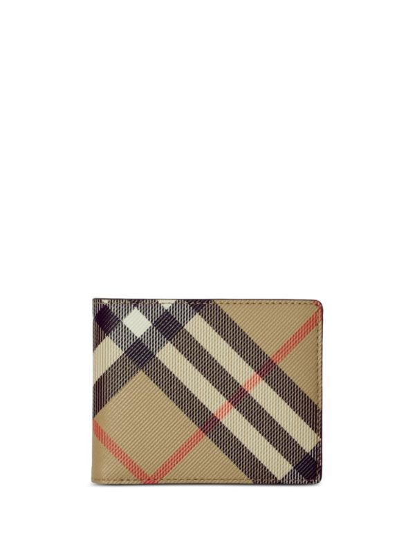 Burberry check-print bi-fold wallet | Browns Wallets & Billfolds