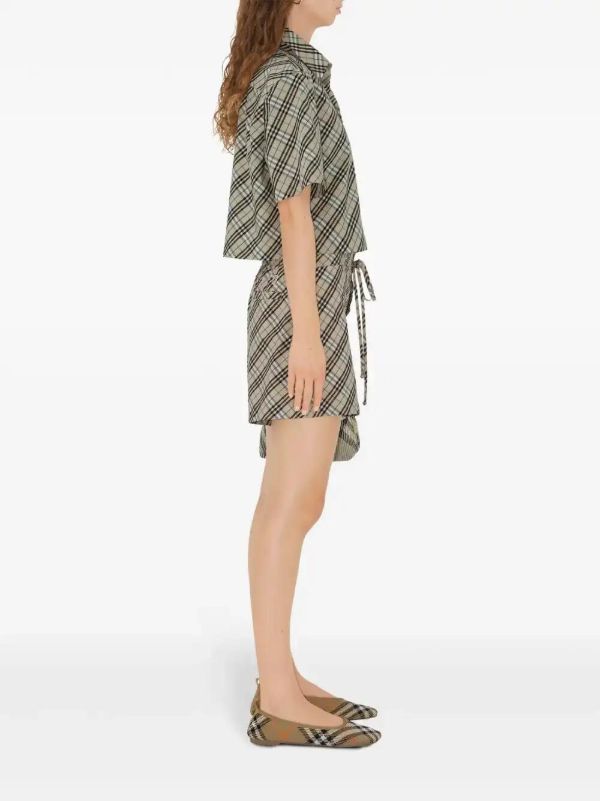 Burberry Checked Cotton Shorts | Browns Short & Mini Shorts