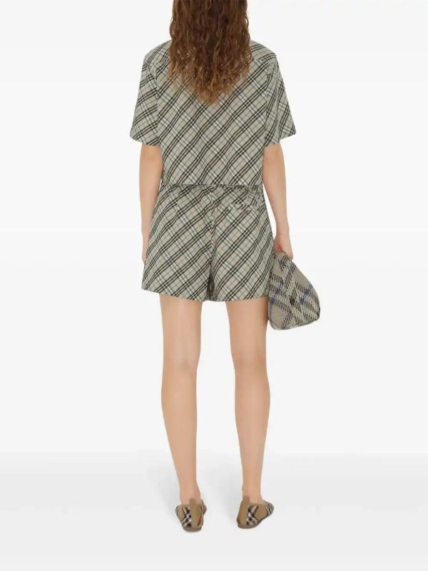 Burberry Checked Cotton Shorts | Browns Short & Mini Shorts
