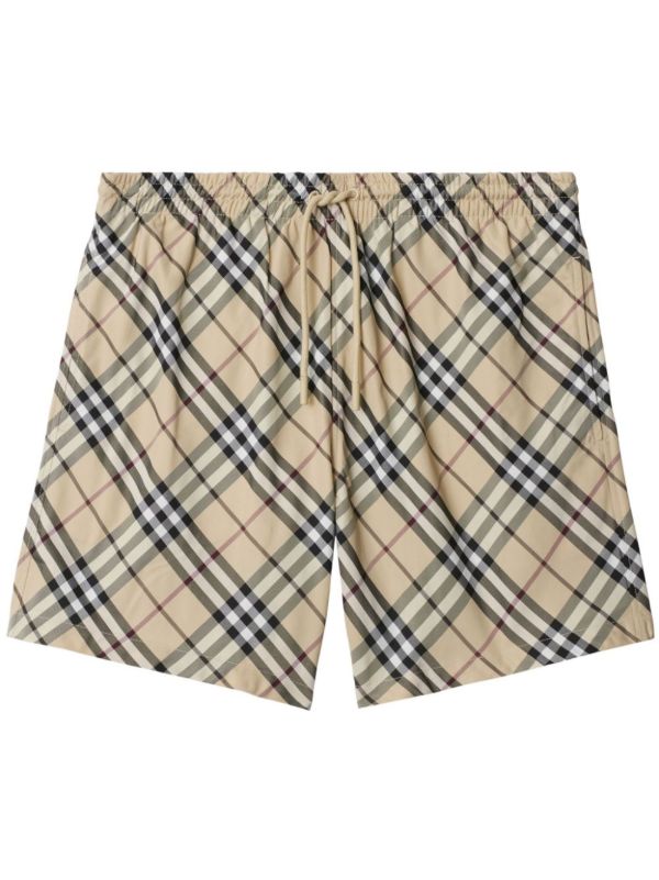 Burberry Checked Swim Shorts | Browns Swim & Board Shorts
