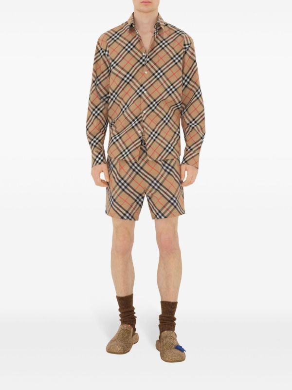 Burberry Checkered Swim Shorts | Browns Swim & Board Shorts
