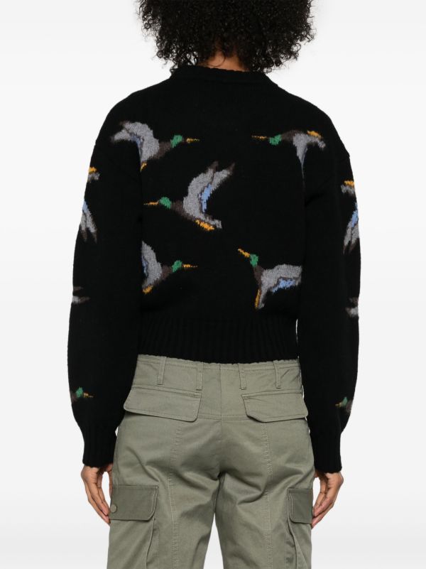 Burberry Duck-jacquard Sweater | Browns Knitted Sweaters