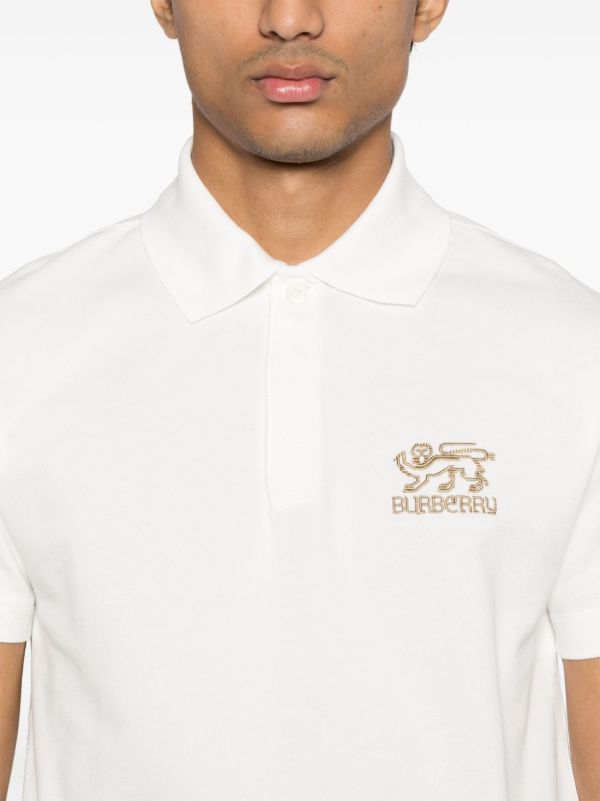 Burberry Embroidered Polo Shirt | Browns Polo Shirts