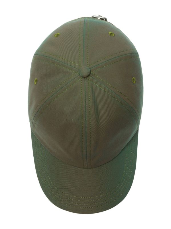 Burberry Green Cotton Baseball Cap | Browns Hats