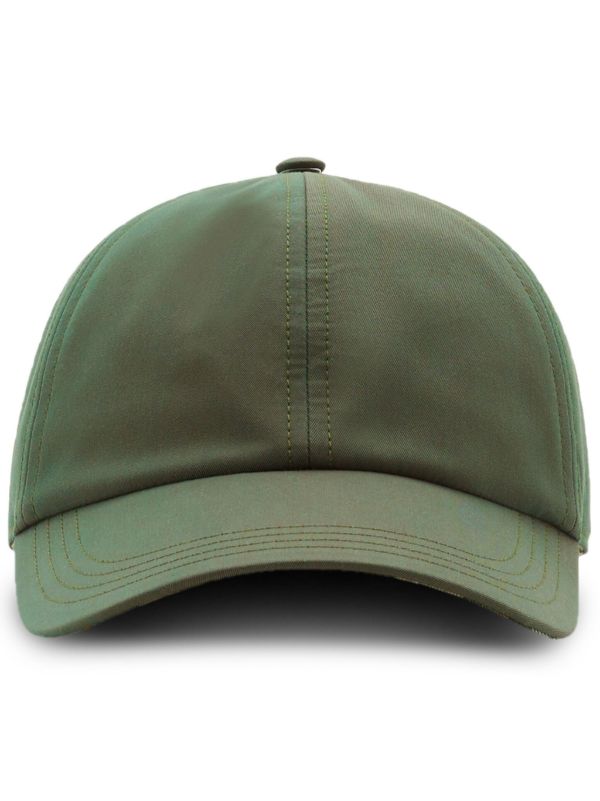 Burberry green Cotton Baseball Cap | Browns Hats