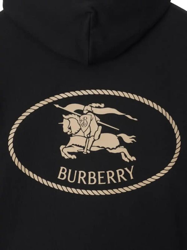 Burberry Knight-print Cotton Hoodie | Browns Hoodies