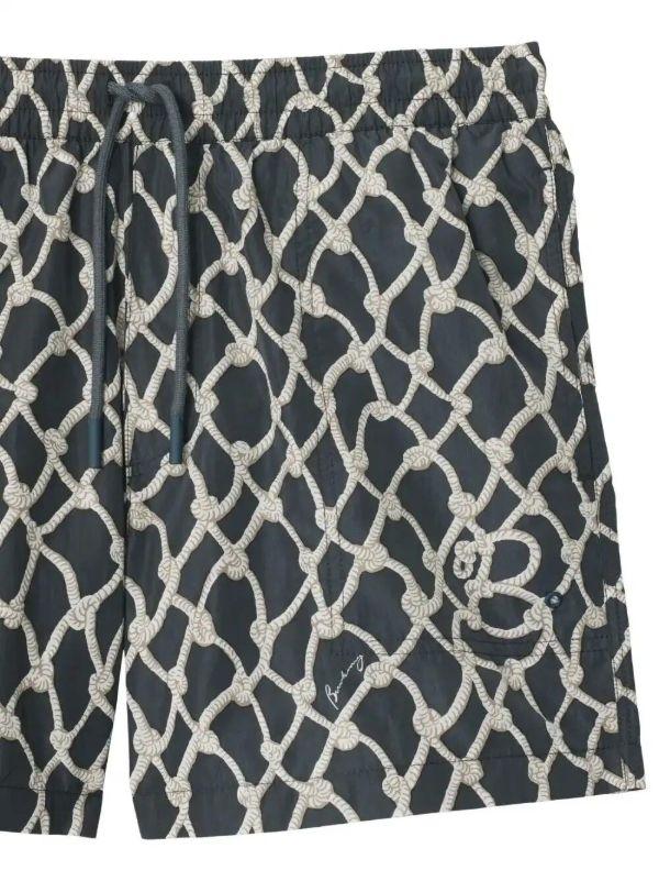 Burberry Knot-print Swim Shorts | Browns Swim & Board Shorts