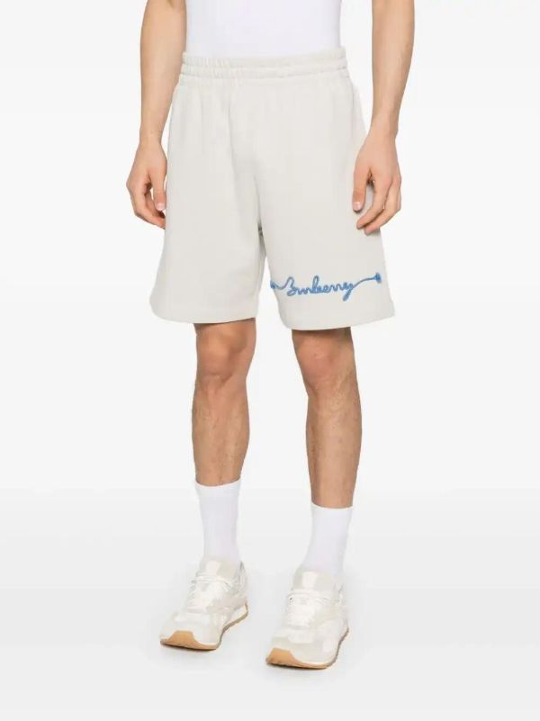 Burberry Logo-embroidered Track Shorts | Browns Track & Running Shorts