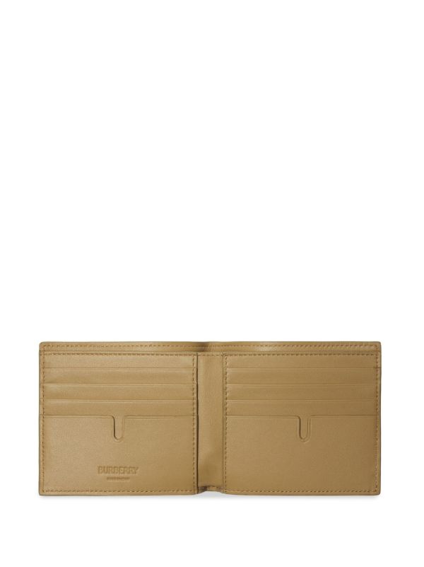 Burberry Neutral Check Print Bifold Wallet | Browns Wallets & Billfolds