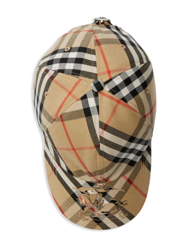 Burberry Neutral Nova Check Baseball Cap | Browns Hats