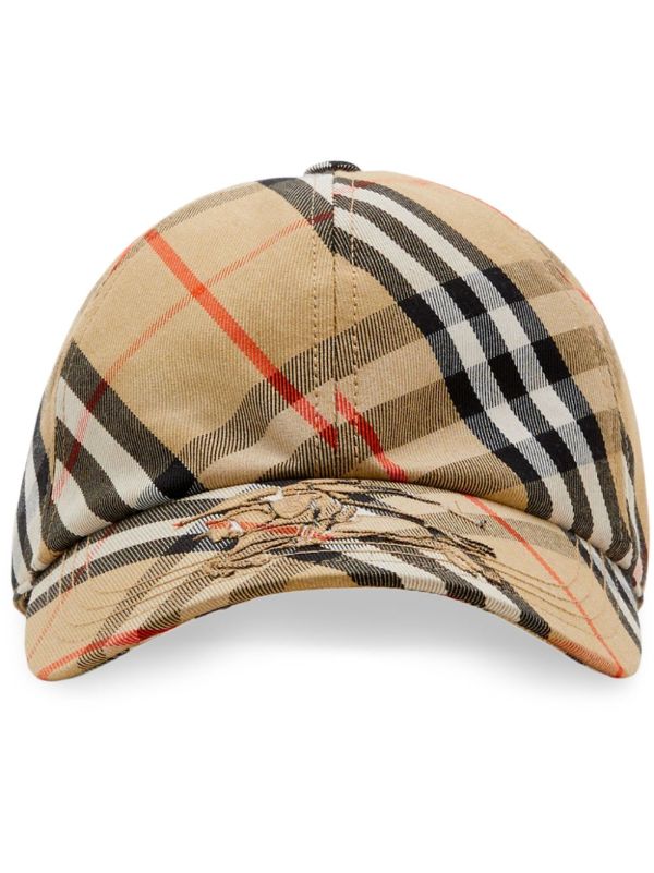 Burberry Neutral Nova Check Baseball Cap | Browns Hats