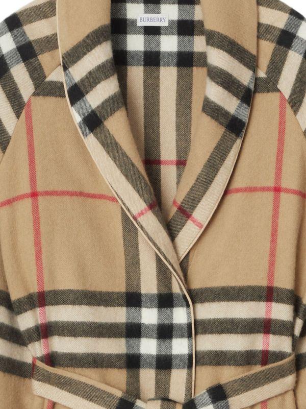 Burberry Neutral Vintage Check Bathrobe | Browns Towels