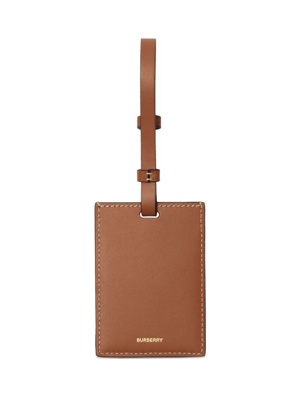 Burberry Neutral Vintage Check Luggage Tag | Browns Travel Accessories