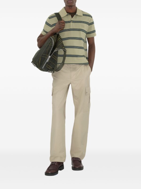 Burberry Striped Cotton Polo Shirt | Browns Polo Shirts