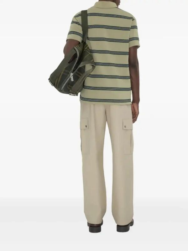 Burberry Striped Cotton Polo Shirt | Browns Polo Shirts