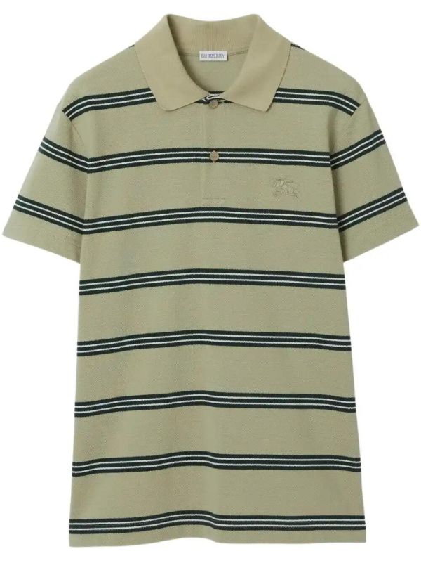 Burberry striped cotton polo shirt | Browns Polo Shirts