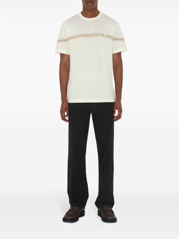 Burberry Striped Cotton T-Shirt | Browns T-Shirts