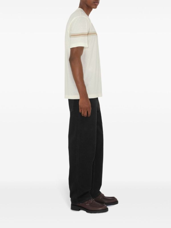 Burberry Striped Cotton T-Shirt | Browns T-Shirts
