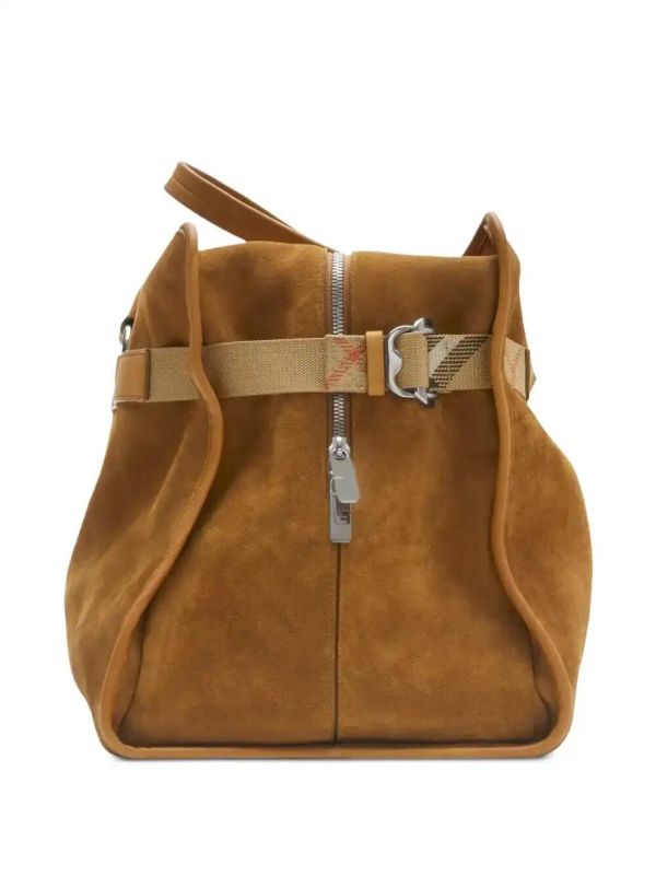 Burberry Suede Holdall Bag | Browns Luggage & Holdalls