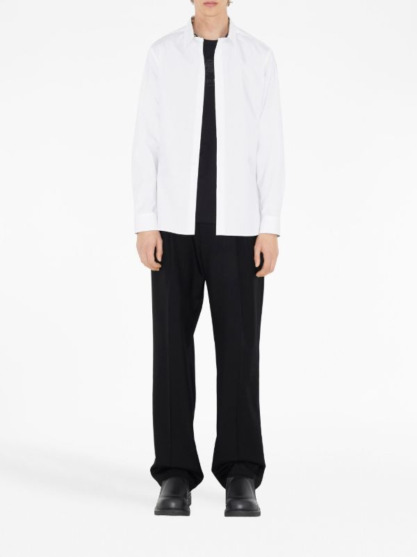Burberry White Point-collar Cotton Shirt | Browns Shirts