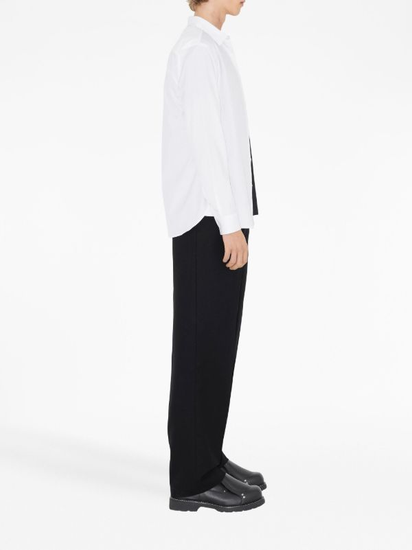 Burberry White Point-collar Cotton Shirt | Browns Shirts