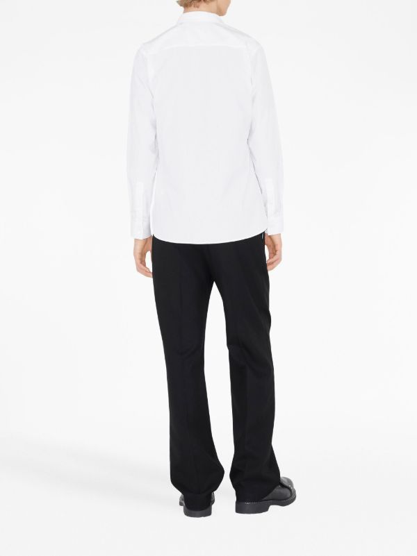 Burberry White Point-collar Cotton Shirt | Browns Shirts