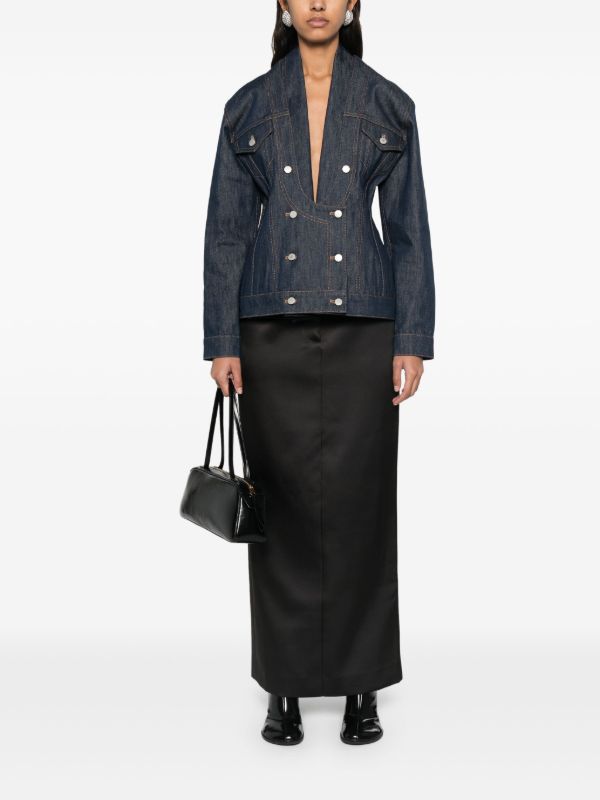 Burc Akyol Open Heart Denim Jacket | Browns Blazers