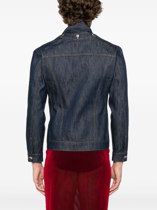Burc Akyol Open Heart Denim Jacket | Browns Blazers