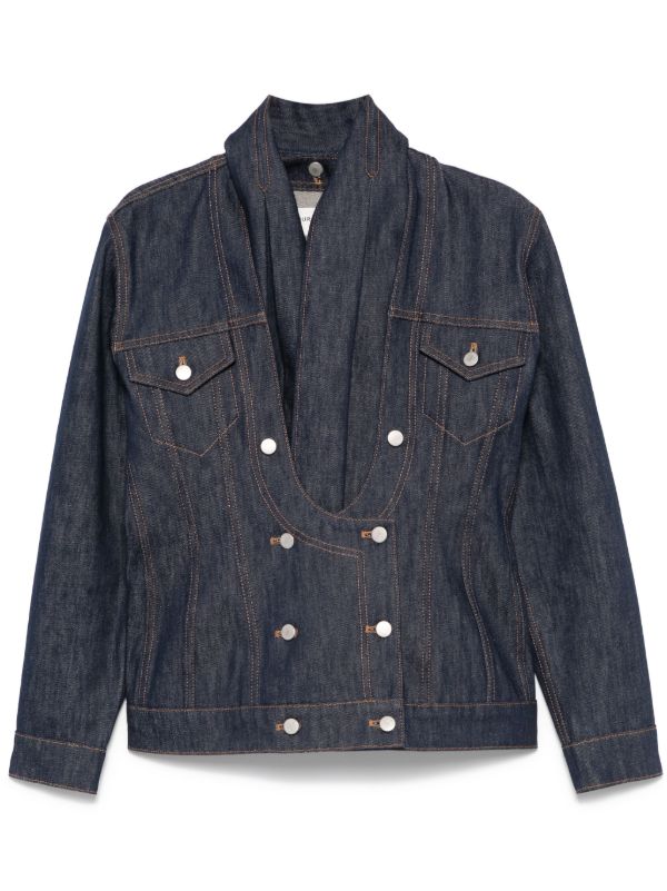 Burc Akyol Open Heart denim jacket | Browns Blazers