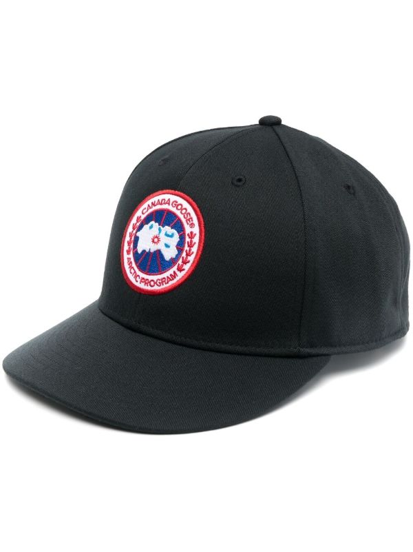 Canada Goose Black Arctic Disc baseball cap | Browns Hats
