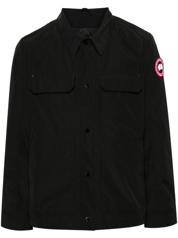 Canada Goose black Burnaby Chore shirt jacket | Browns Shirt Jackets