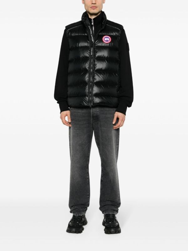 Canada Goose Black Crofton Quilted Gilet | Browns Waistcoats & Gilets