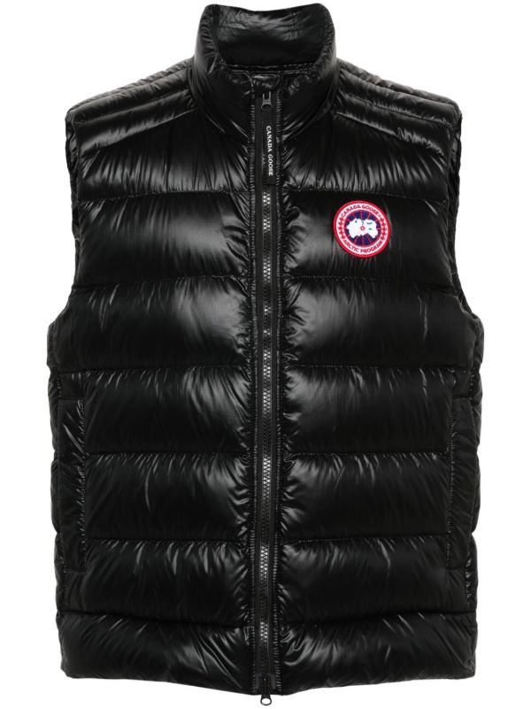 Canada Goose Black Crofton Quilted Gilet | Browns Waistcoats & Gilets