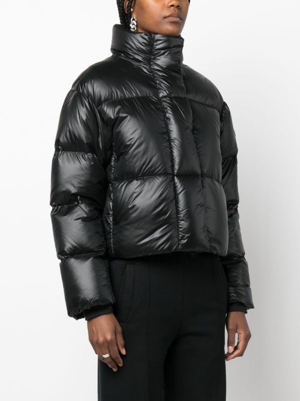Canada Goose Black Cypress Cropped Puffer Jacket | Browns Down Jackets