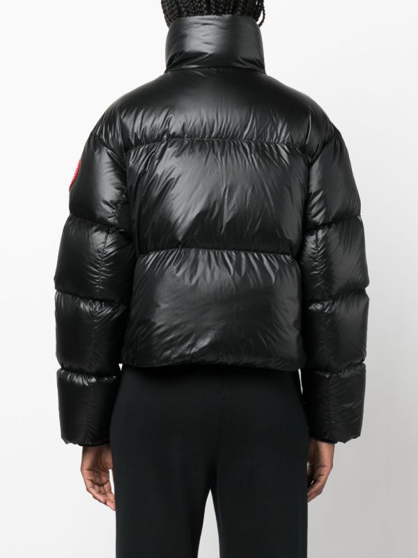 Canada Goose Black Cypress Cropped Puffer Jacket | Browns Down Jackets