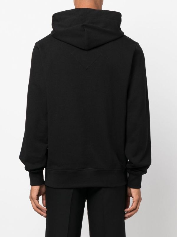 Canada Goose Black Huron Drawstring Cotton Hoodie | Browns Hoodies