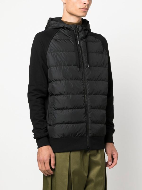 Canada Goose Black Hybridge Huron Hooded Jacket | Browns Down Jackets
