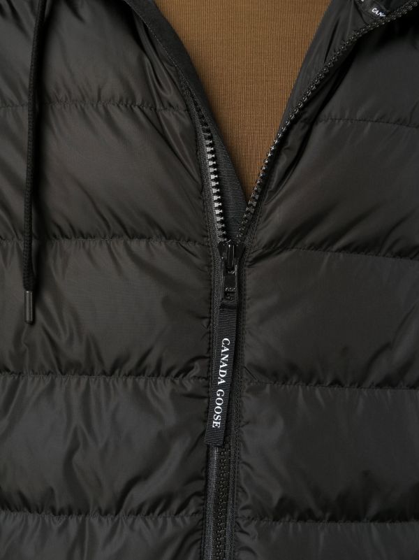 Canada Goose Black Hybridge Huron Hooded Jacket | Browns Down Jackets