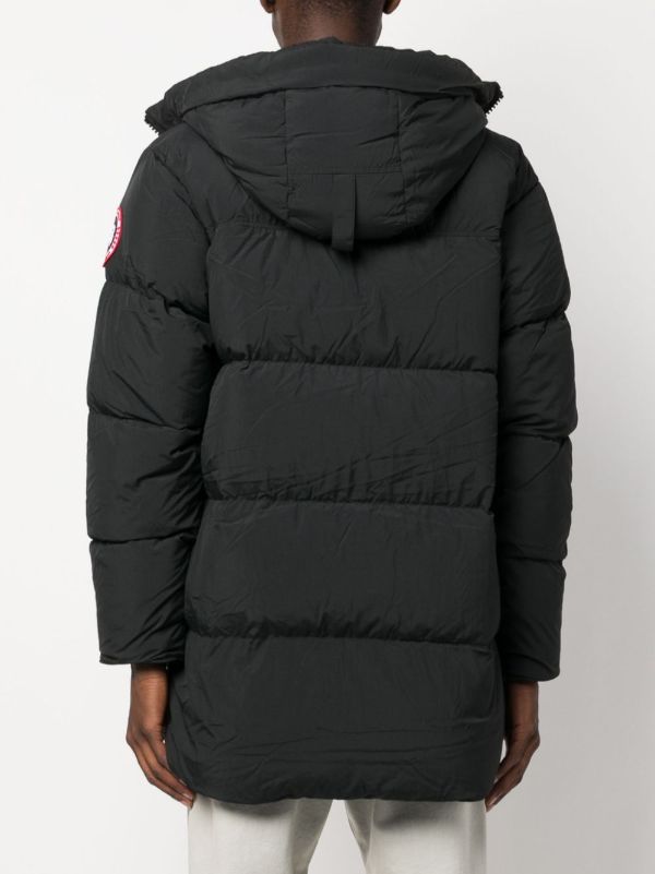 Canada Goose Black Lawrence Hooded Quilted Coat | Browns Hooded Jackets