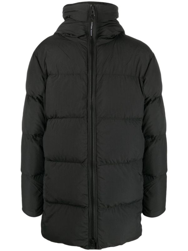 Canada Goose black Lawrence hooded quilted coat | Browns Hooded Jackets