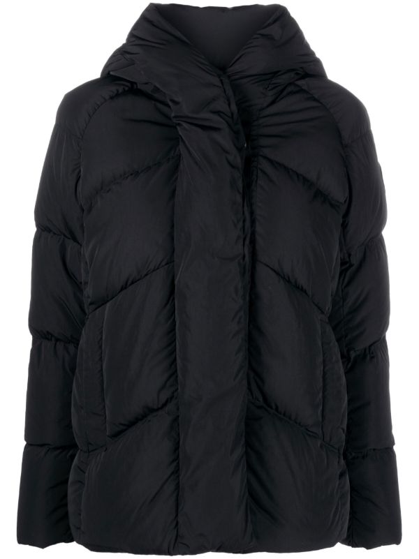 Canada Goose Black Marlow hooded padded jacket | Browns Puffer Coats