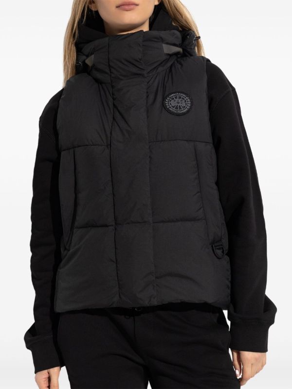 Canada Goose Black Padded Gilet | Browns Waistcoats & Gilets