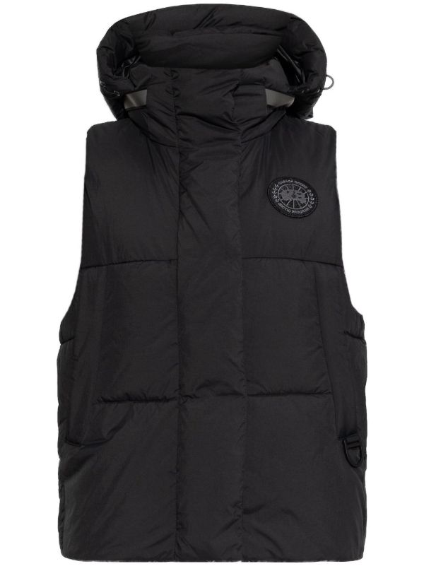 Canada Goose Black Padded Gilet | Browns Waistcoats & Gilets
