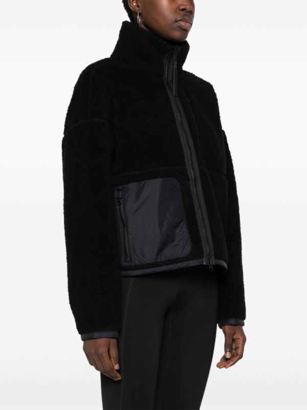 Canada Goose Black Simcoe Fleece Jacket | Browns Varsity Jackets